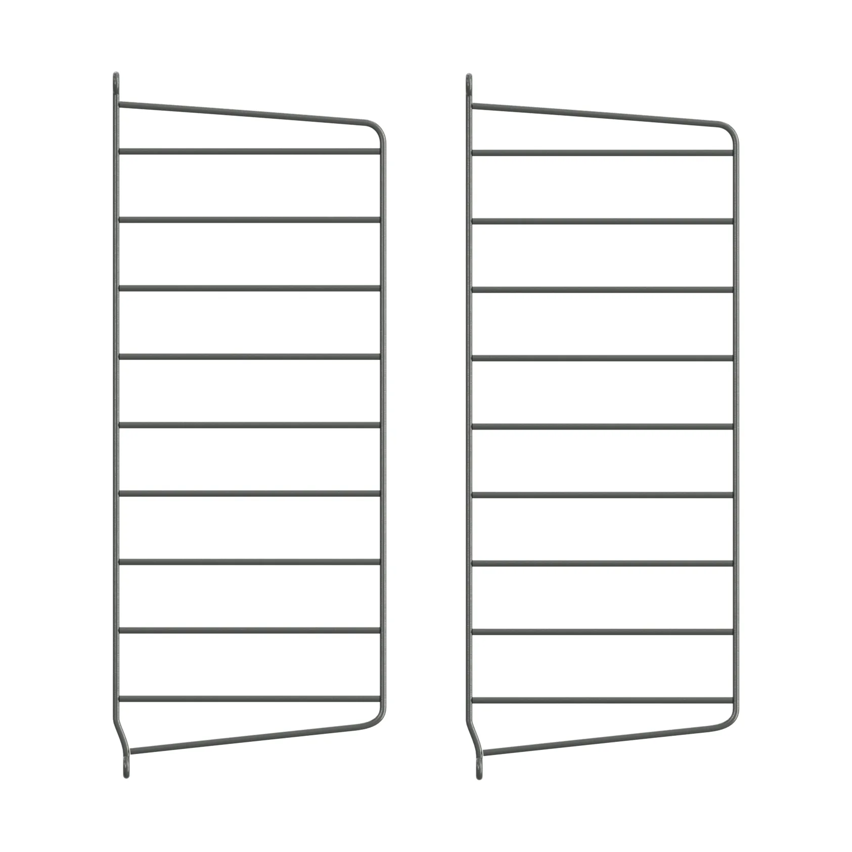 String væg gavle, Mørkegrå, 50x20 cm, 2-pak String