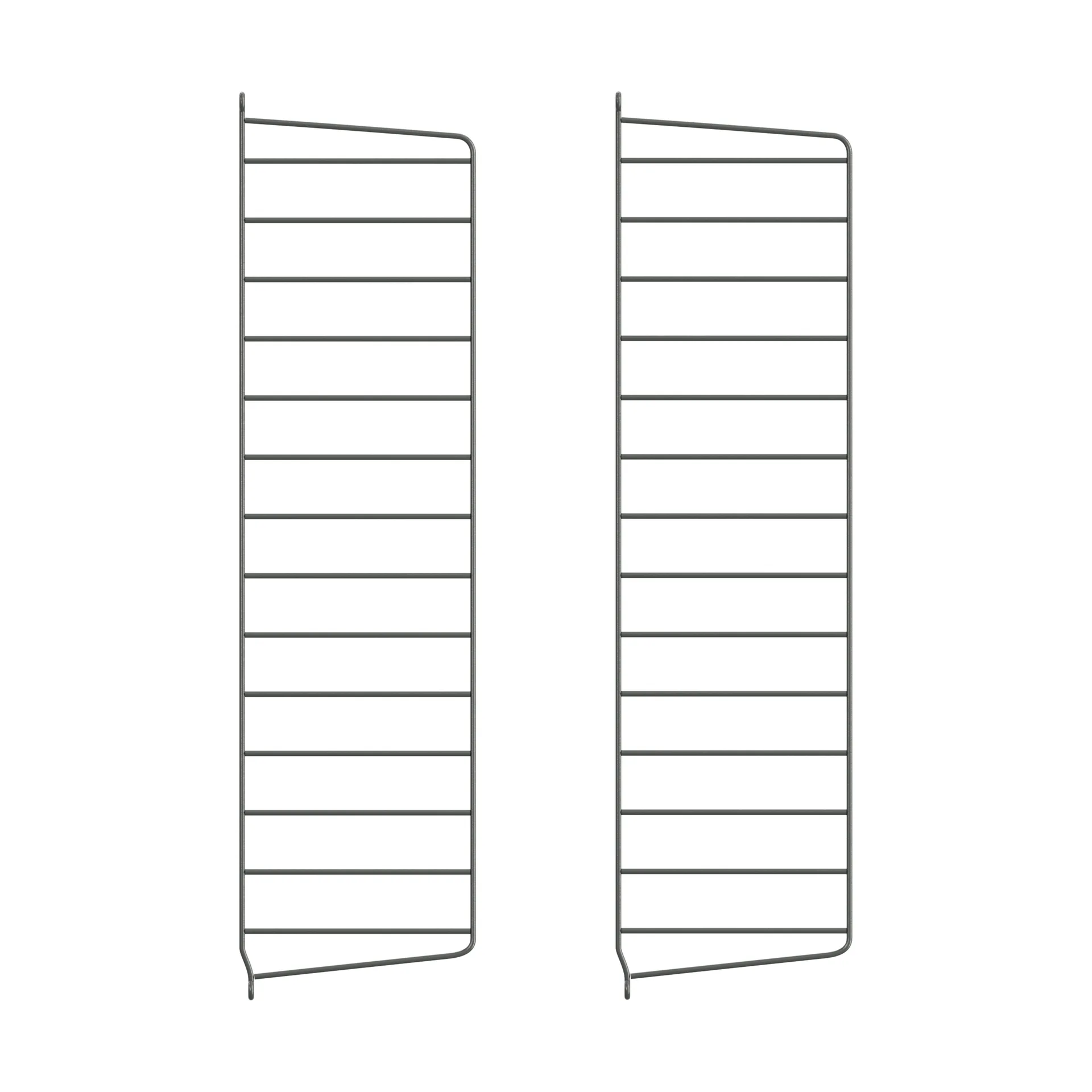 String væg gavle, Mørkegrå, 75x20 cm, 2-pak String