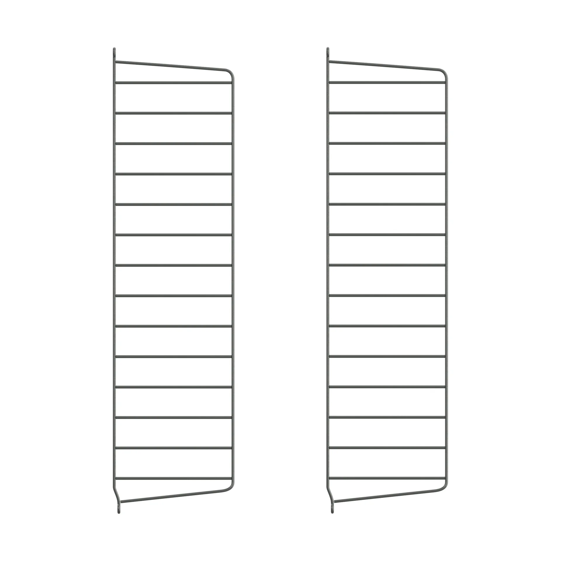 String væg gavle, Mørkegrå, 75x20 cm, 2-pak String