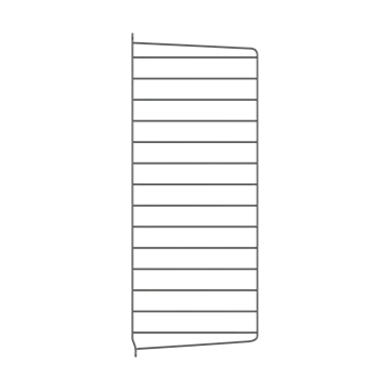 String væg gavle - Mørkegrå, 75x30 cm, 1-pak - String