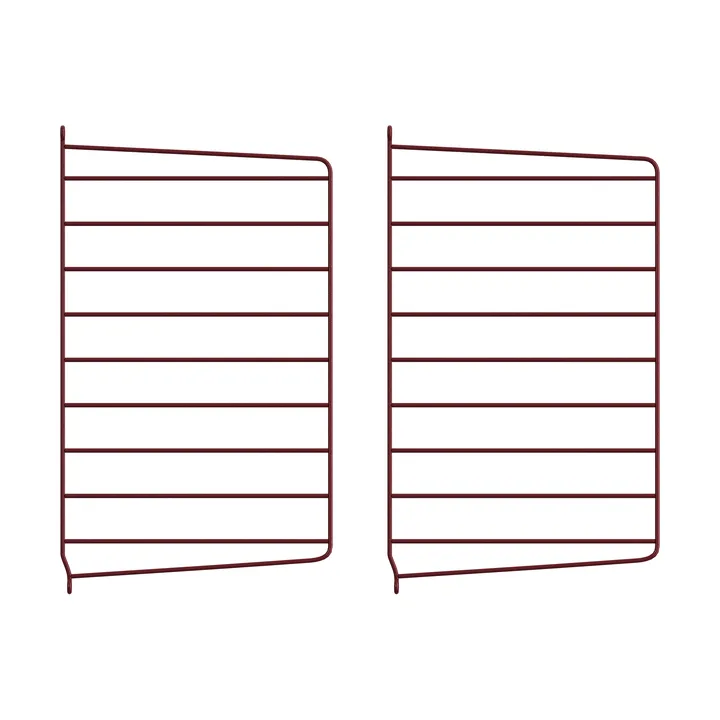 String væg gavle - Mørkerød, 50x30 cm, 2-pak - String