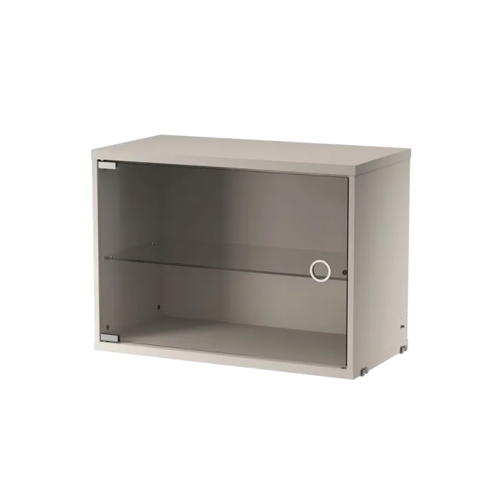 String vitrineskab - Beige, 58x30 cm - String