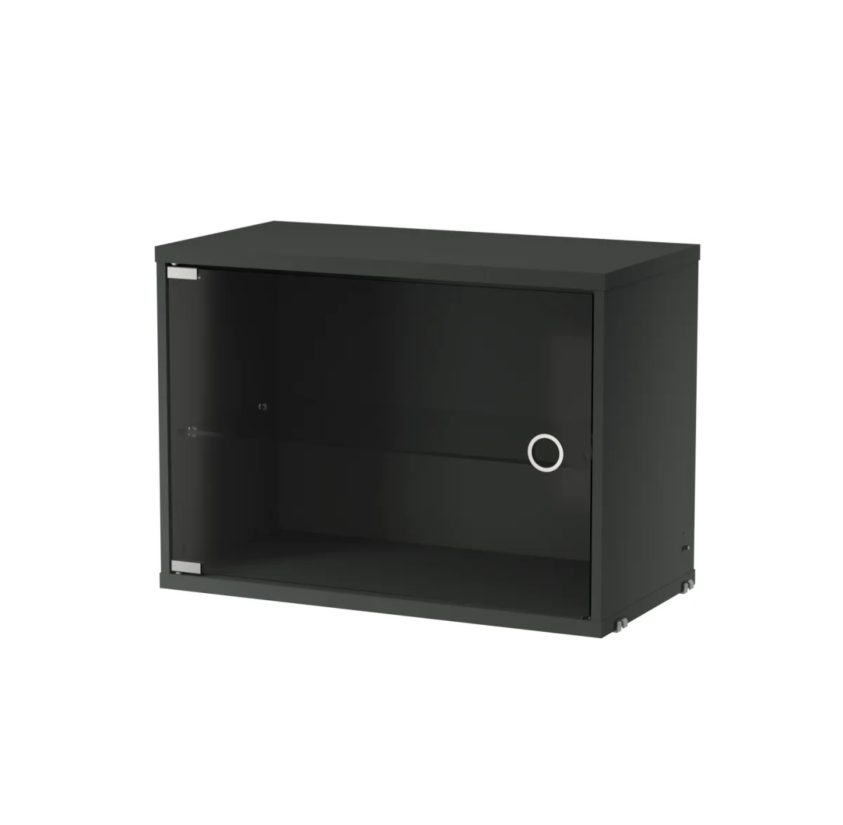 String vitrineskab, Mørkegrå, 58x30 cm String