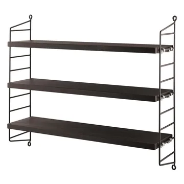 Stringhylde Pocket olieret røget eg - olieret eg-brun - String