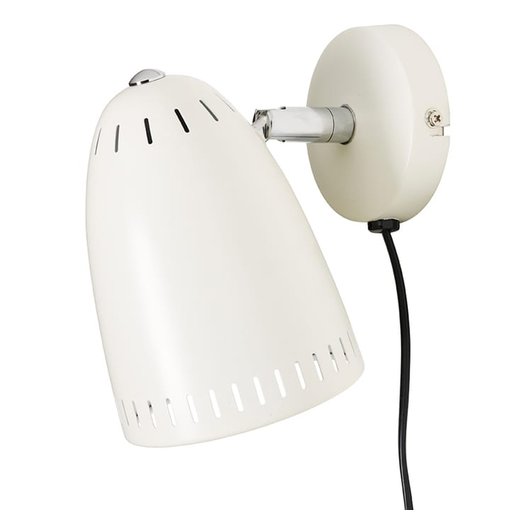 Dynamo væglampe kort arm - matt whisper white (hvid) - Superliving