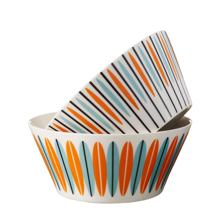 Laura skål, aqua-orange Superliving