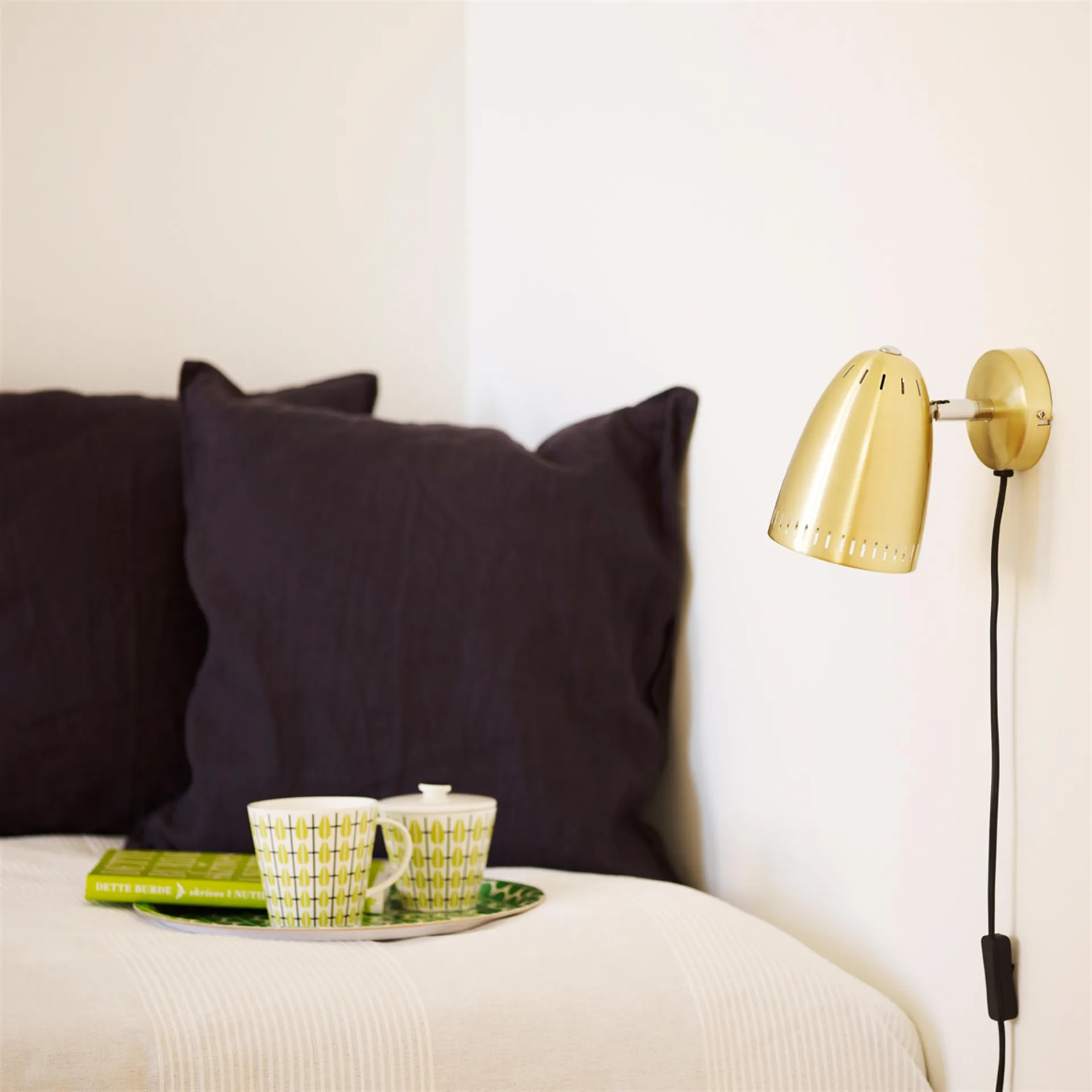 Olivia sukkerskål, hvid-lime Superliving