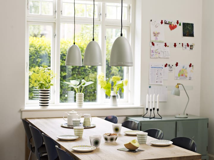 Olivia tallerken, hvid-lime Superliving