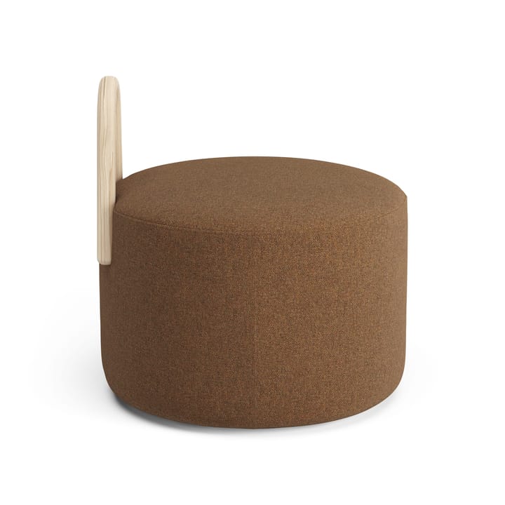 Amstelle puf mellem med hjul ask naturlak, Main Line Flax 15 Swedese