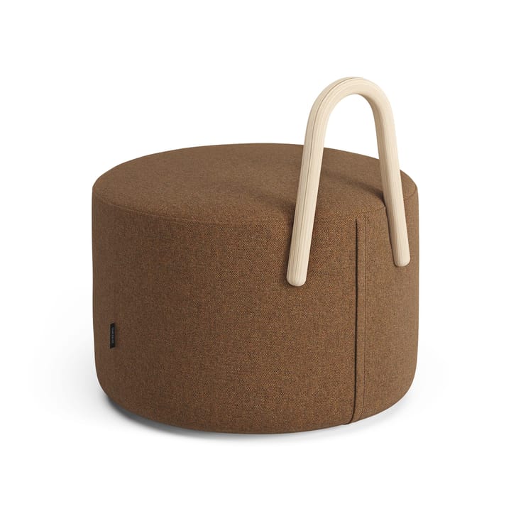 Amstelle puf mellem med hjul ask naturlak, Main Line Flax 15 Swedese