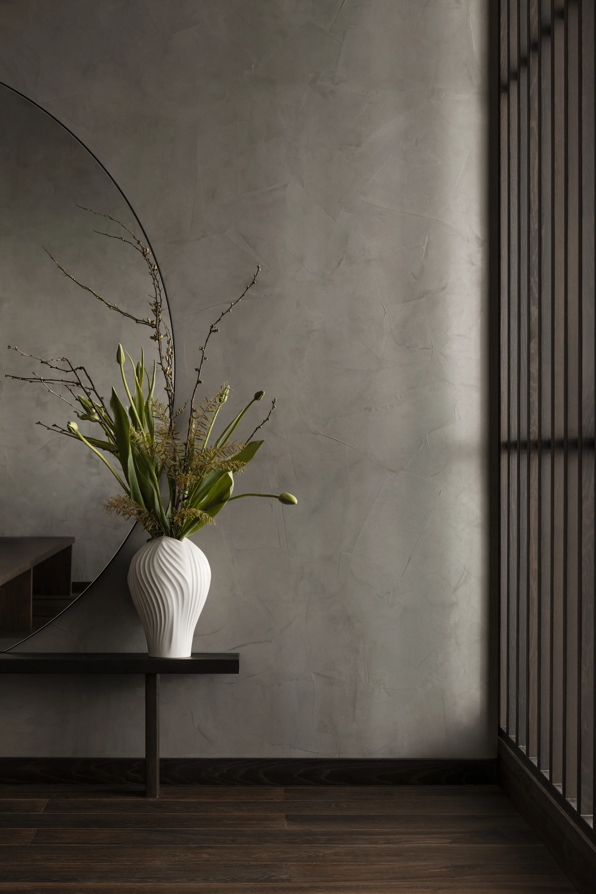 Anna vase lille 31 cm, Hvid Swedese