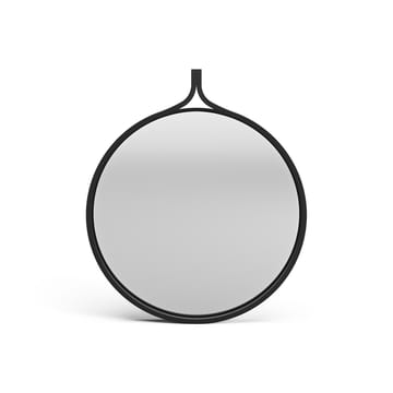 Comma Spejl rundt Ø40 cm - Ask sortbejdset - Swedese