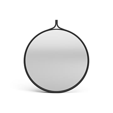 Comma Spejl rundt Ø52 cm - Ask sortbejdset - Swedese