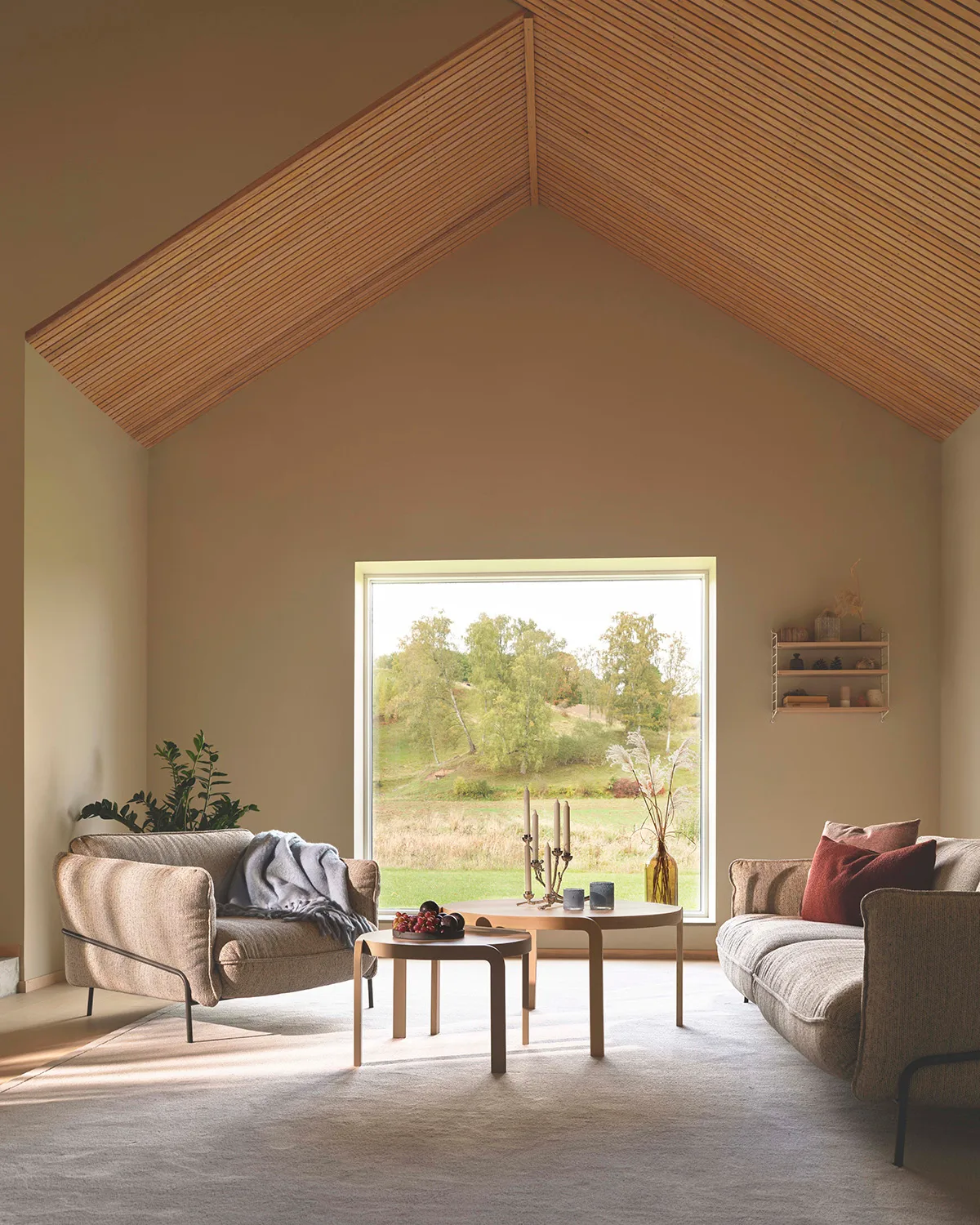 Continental lænestol, Sealife Light beige/white-nutmeg Swedese