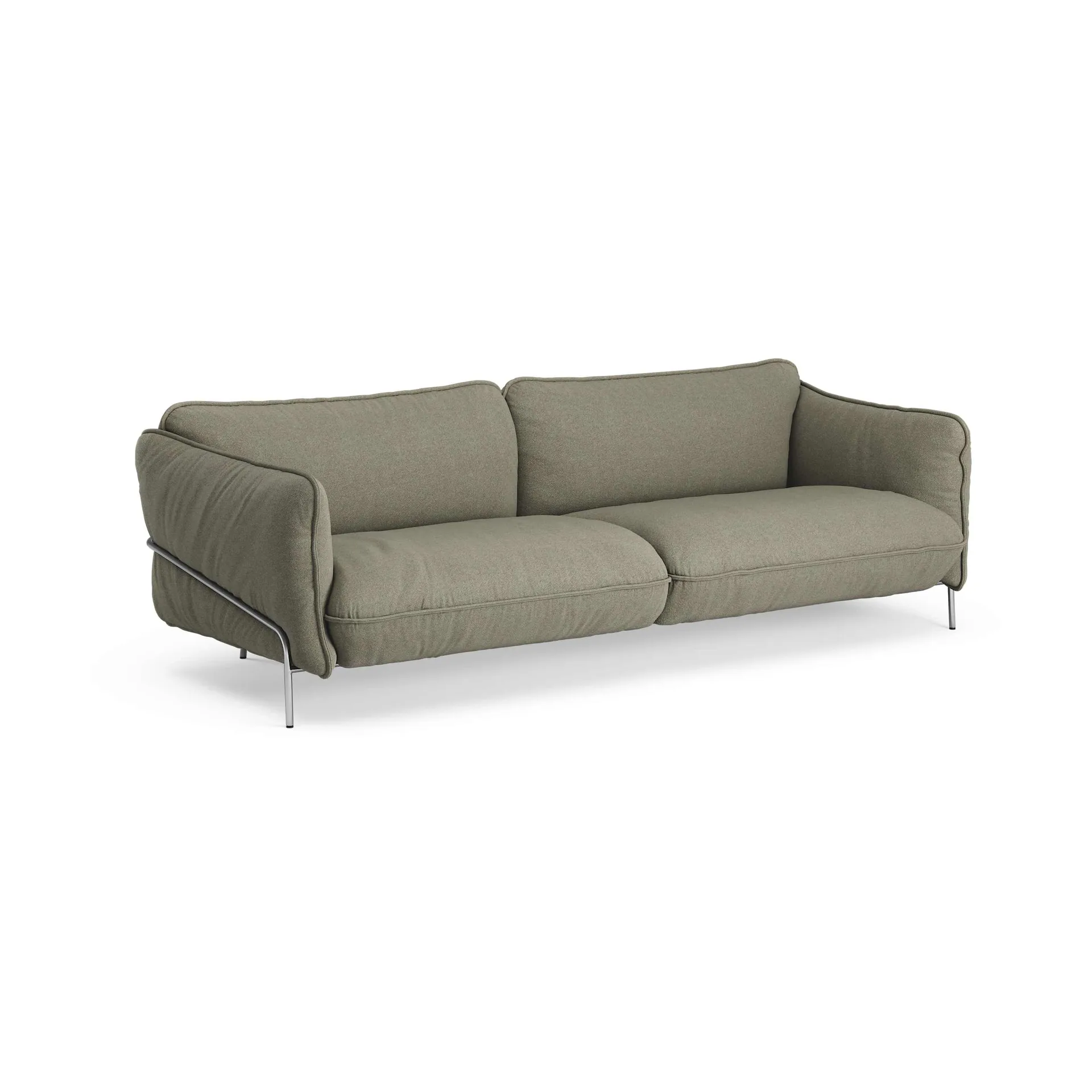 Continental sofa, Sealife Green/black-kromeret stål Swedese