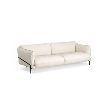 Continental sofa - Sealife Ivory/sand-sortlakeret stål - Swedese