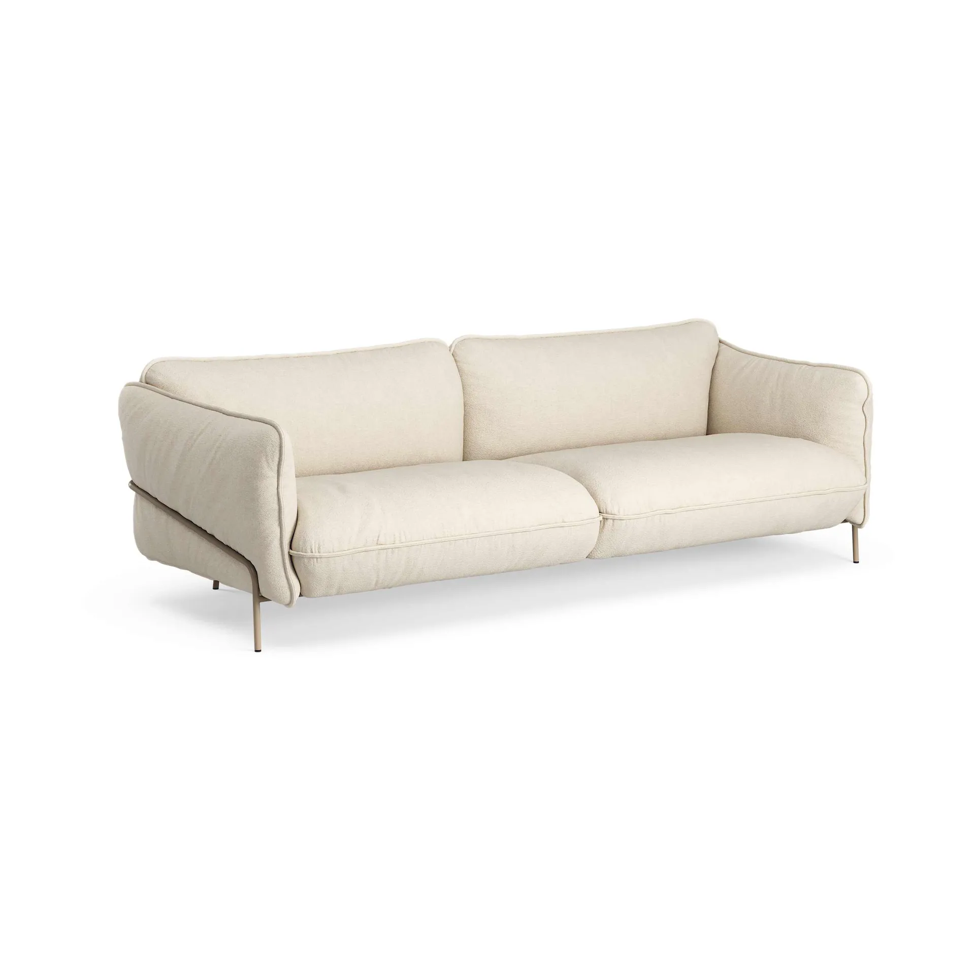 Continental sofa, Sealife Light beige/white-nutmeg Swedese