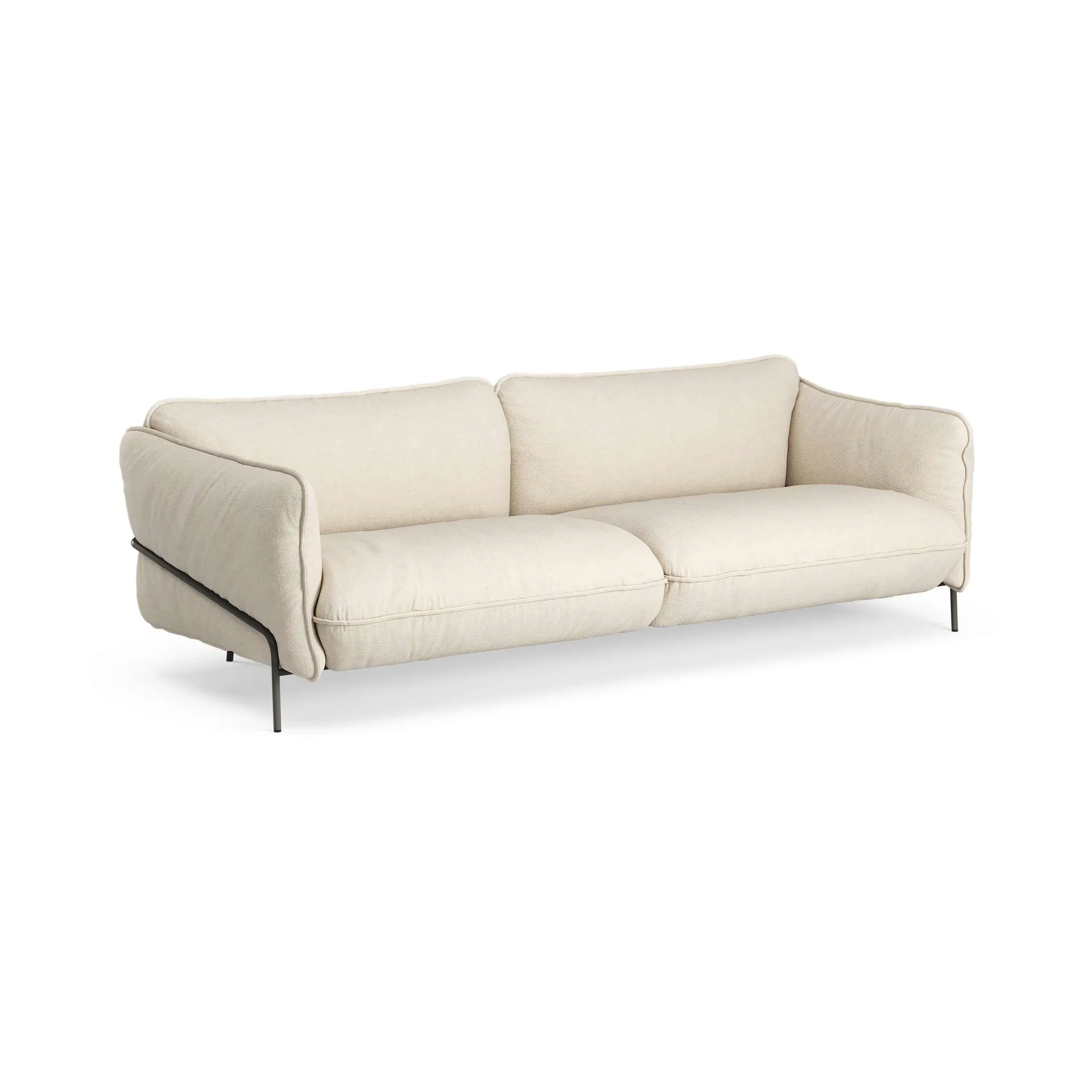 Continental sofa, Sealife Light beige/White-orkangrå Swedese