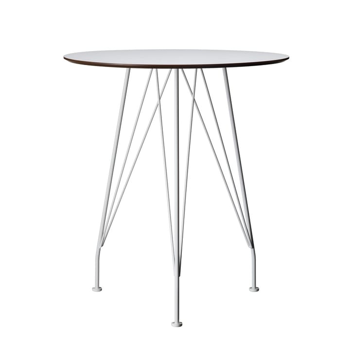 Desirée cafébord - Hvid, Ø64cm, hvidlakeret understel - Swedese