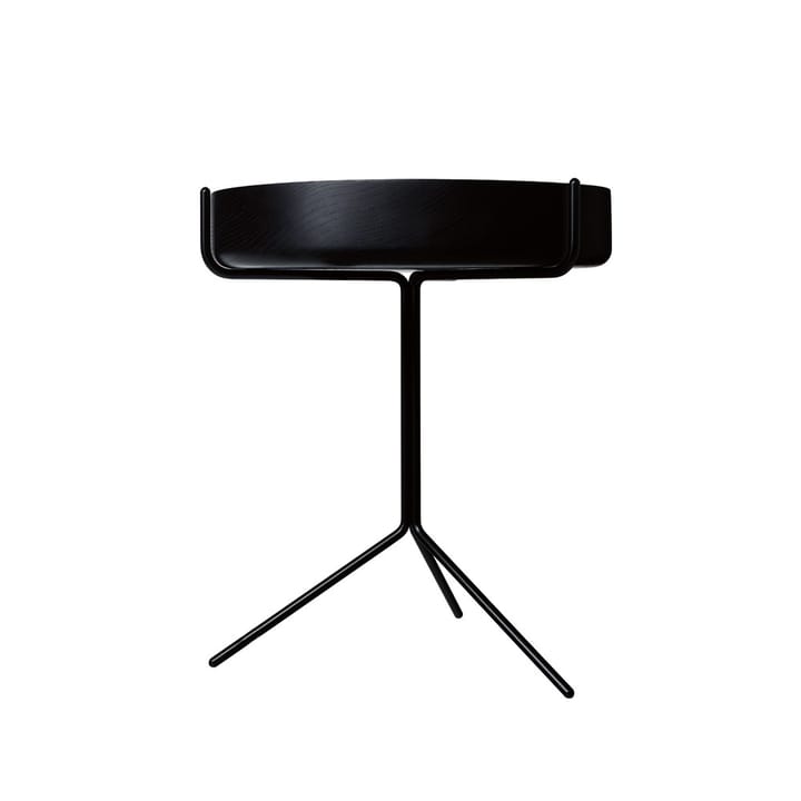 Drum bord - Sortlaseret, H46 cm, sort stel - Swedese