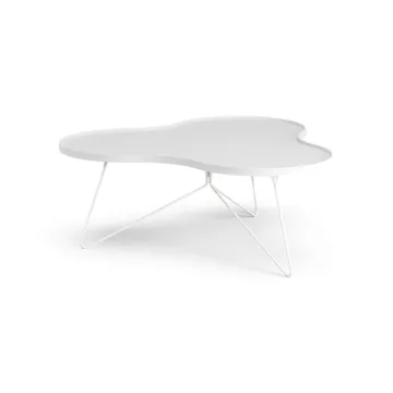 Flower mono bord 107x114 cm - H45 cm Ask hvidlaseret - Swedese
