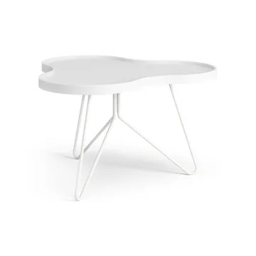 Flower mono bord 62x66 cm - H39 cm Ask hvidlaseret - Swedese