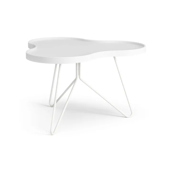 Flower mono bord 62x66 cm - H39 cm Ask hvidlaseret - Swedese