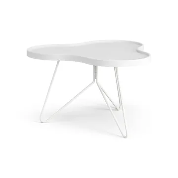Flower mono bord 62x66 cm - H39 cm Ask hvidlaseret - Swedese