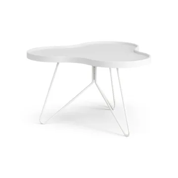 Flower mono bord 62x66 cm - H39 cm Ask hvidlaseret - Swedese