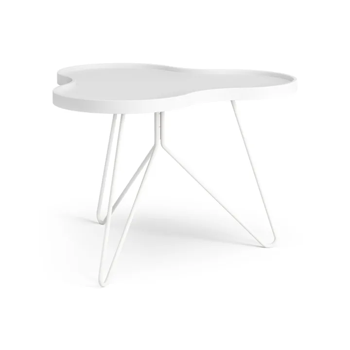 Flower mono bord 62x66 cm - H45 cm Ask hvidlaseret - Swedese