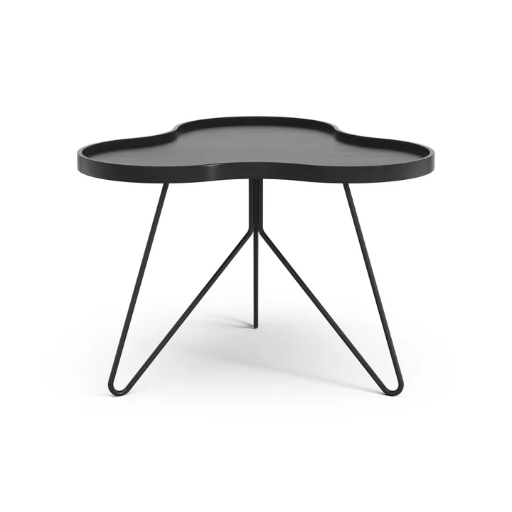 Flower mono bord 62x66 cm - H45 cm Ask sortlaseret - Swedese