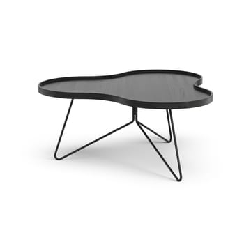 Flower mono bord 84x90 cm - H39 cm Ask sortglaseret - Swedese