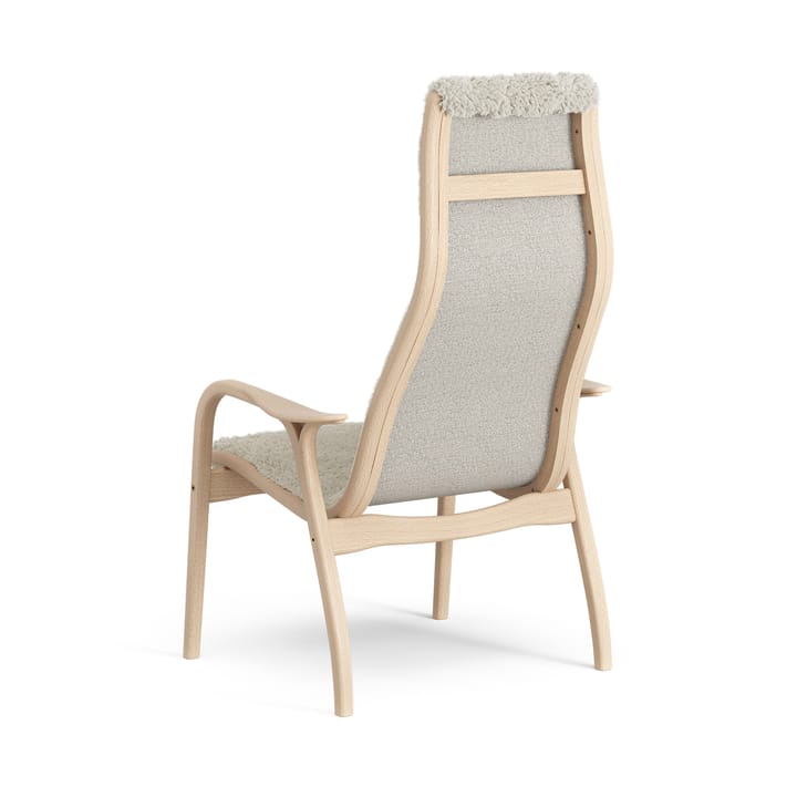 Laminett barnelænestol lakeret bøg/fåreskind, Moonlight (beige) Swedese