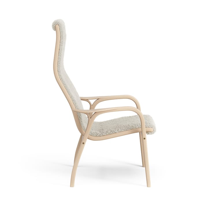 Laminett barnelænestol lakeret bøg/fåreskind, Moonlight (beige) Swedese