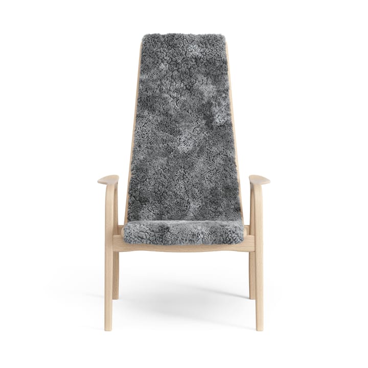 Laminett barnelænestol lakeret bøg/fåreskind, Scandinavian Grey (grå) Swedese