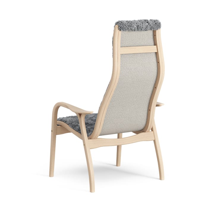 Laminett barnelænestol lakeret bøg/fåreskind, Scandinavian Grey (grå) Swedese