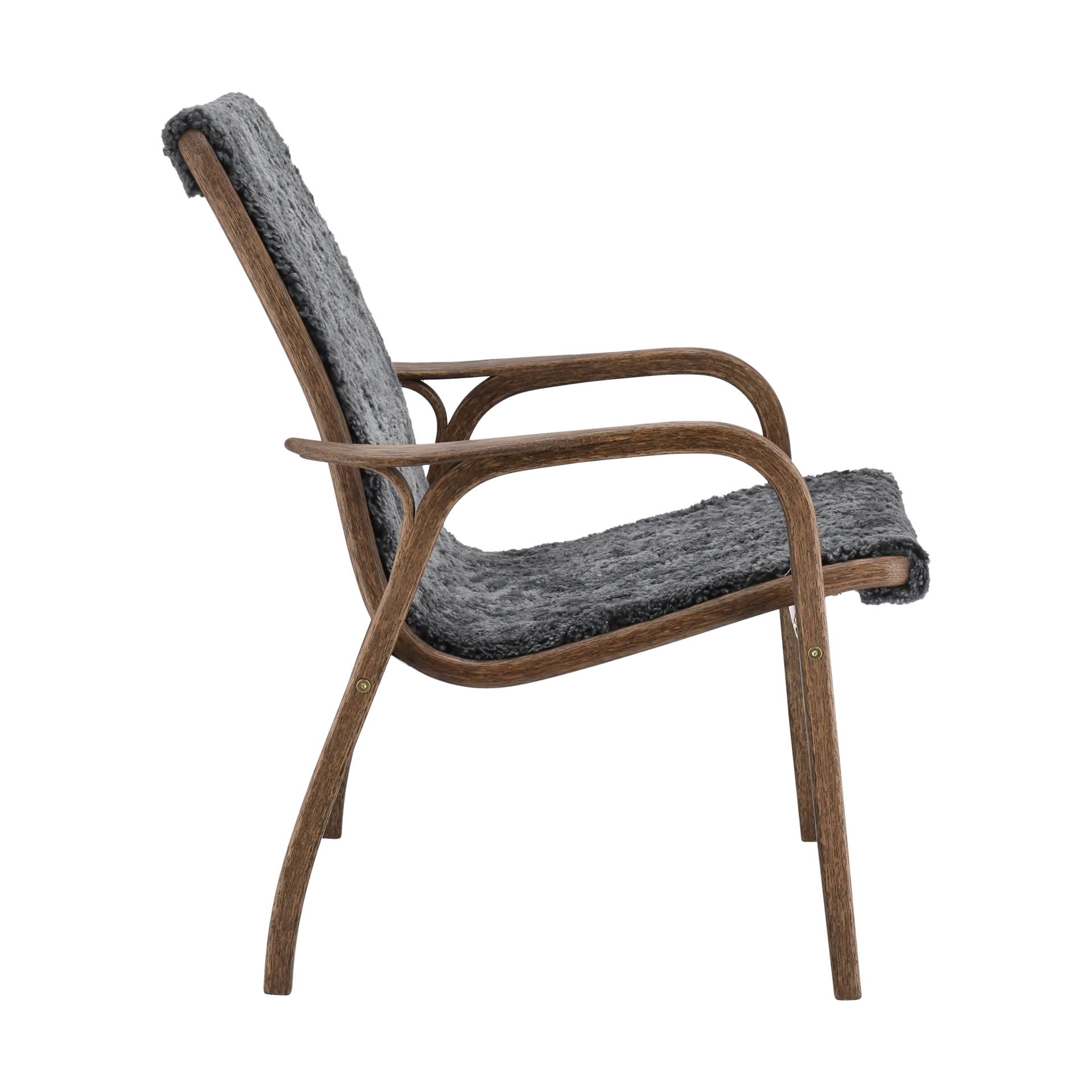 Laminett lænestol eg/fåreskind Special Edition, Rubio Monocoat Chocolate-Charcoal Swedese
