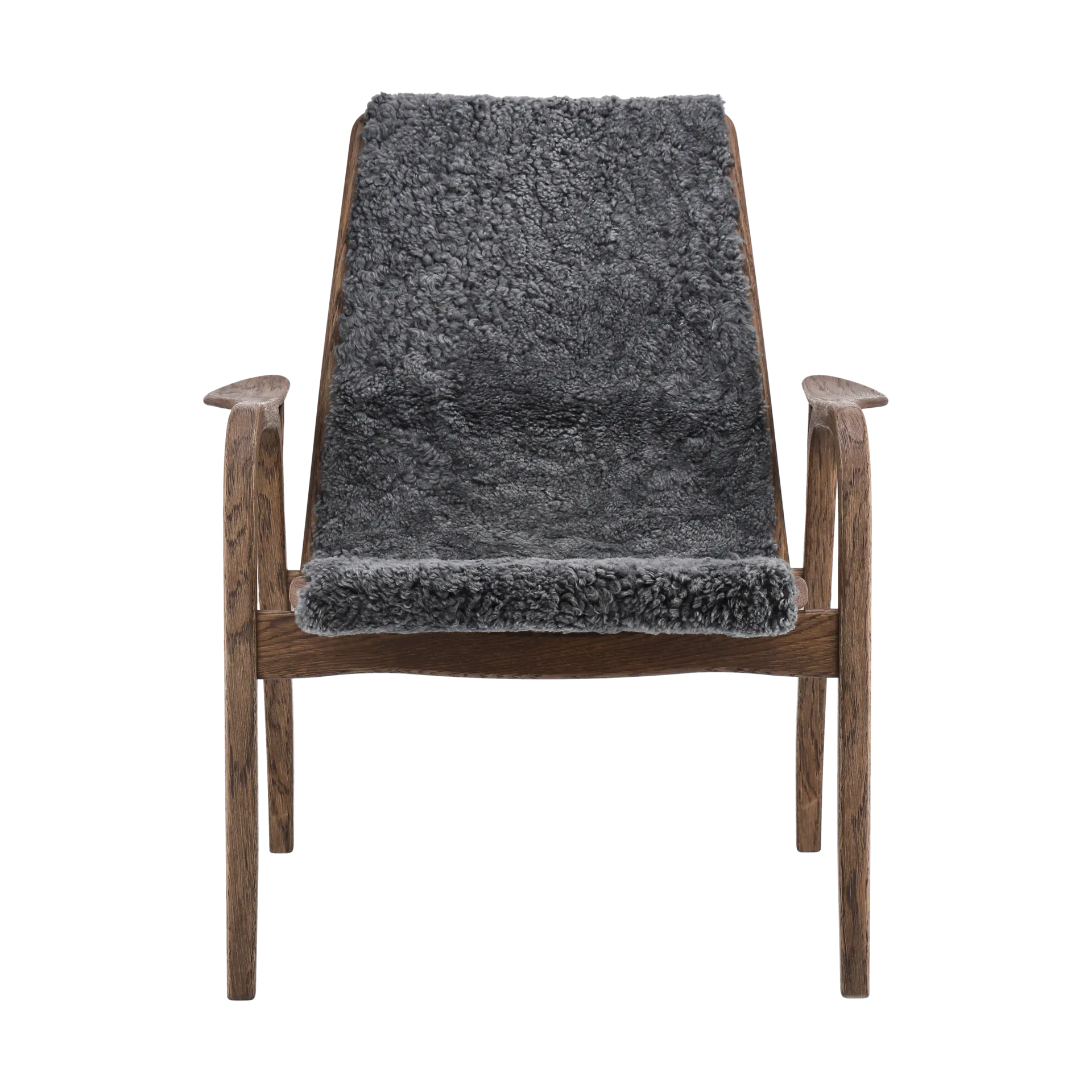 Laminett lænestol eg/fåreskind Special Edition, Rubio Monocoat Chocolate-Charcoal Swedese