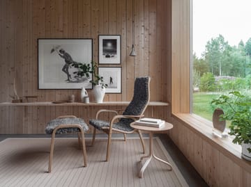 Laminett lænestol lakeret bøg/fåreskind - Charcoal (mørkegrå) - Swedese
