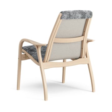 Laminett lænestol lakeret bøg/fåreskind - Scandinavian Grey (grå) - Swedese