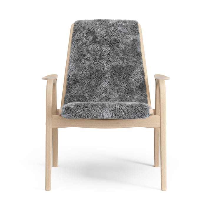 Laminett lænestol lakeret bøg/fåreskind, Scandinavian Grey (grå) Swedese