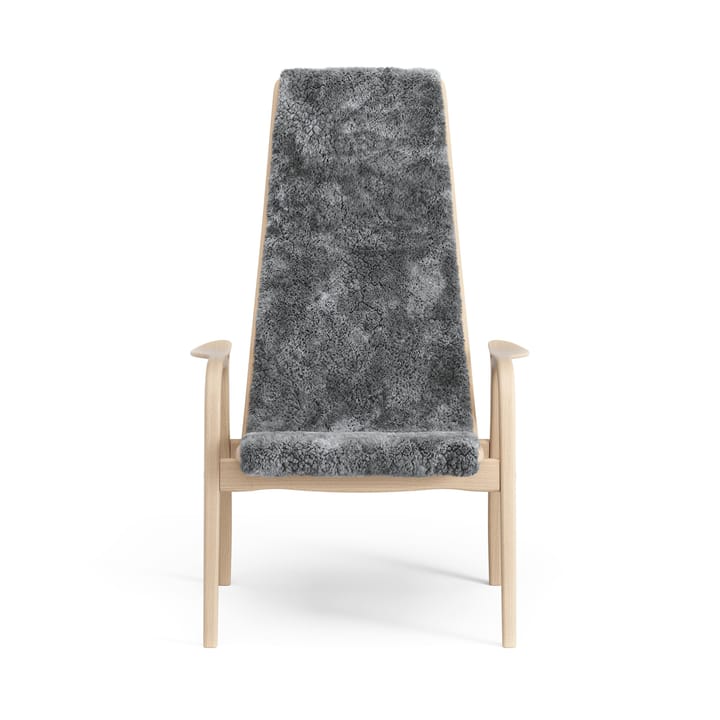 Laminett lænestol lakeret bøg/fåreskind, Scandinavian Grey (grå) Swedese