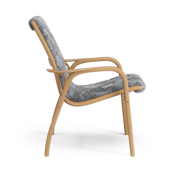 Laminett lænestol olieret eg/fåreskind, Scandinavian Grey (grå) Swedese