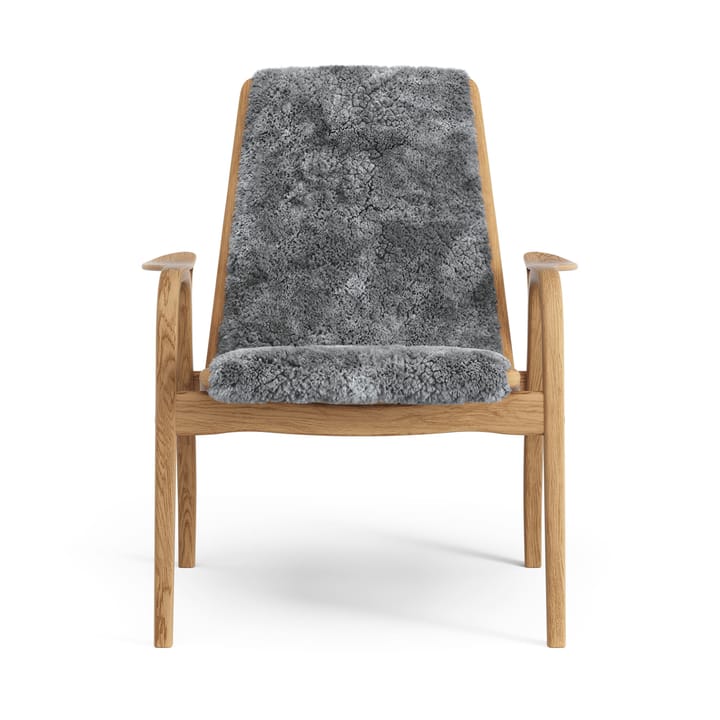 Laminett lænestol olieret eg/fåreskind, Scandinavian Grey (grå) Swedese