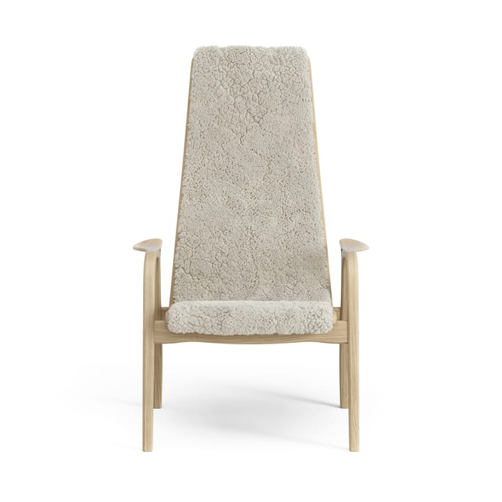 Lamini barnelænestol lakeret eg/fåreskind, Moonlight (beige) Swedese