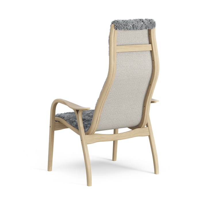 Lamini barnelænestol lakeret eg/fåreskind, Scandinavian Grey (grå) Swedese
