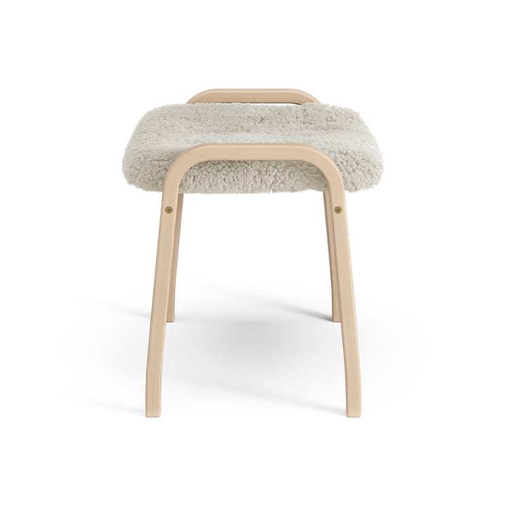 Lamini fodskammel til børn lakeret bøg/fåreskind, Moonlight (beige) Swedese