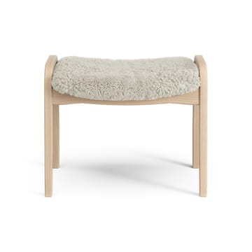 Lamini fodskammel til børn lakeret bøg/fåreskind - Moonlight (beige) - Swedese