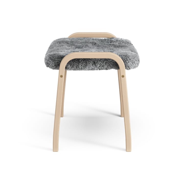 Lamini fodskammel til børn lakeret bøg/fåreskind, Scandinavian Grey (grå) Swedese