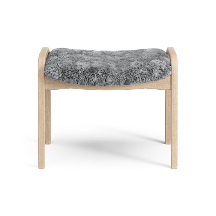 Lamini fodskammel til børn lakeret bøg/fåreskind, Scandinavian Grey (grå) Swedese